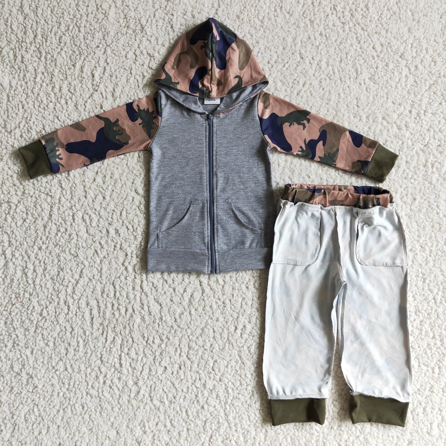 Boy's Camo design hooded outfits       BLP0069