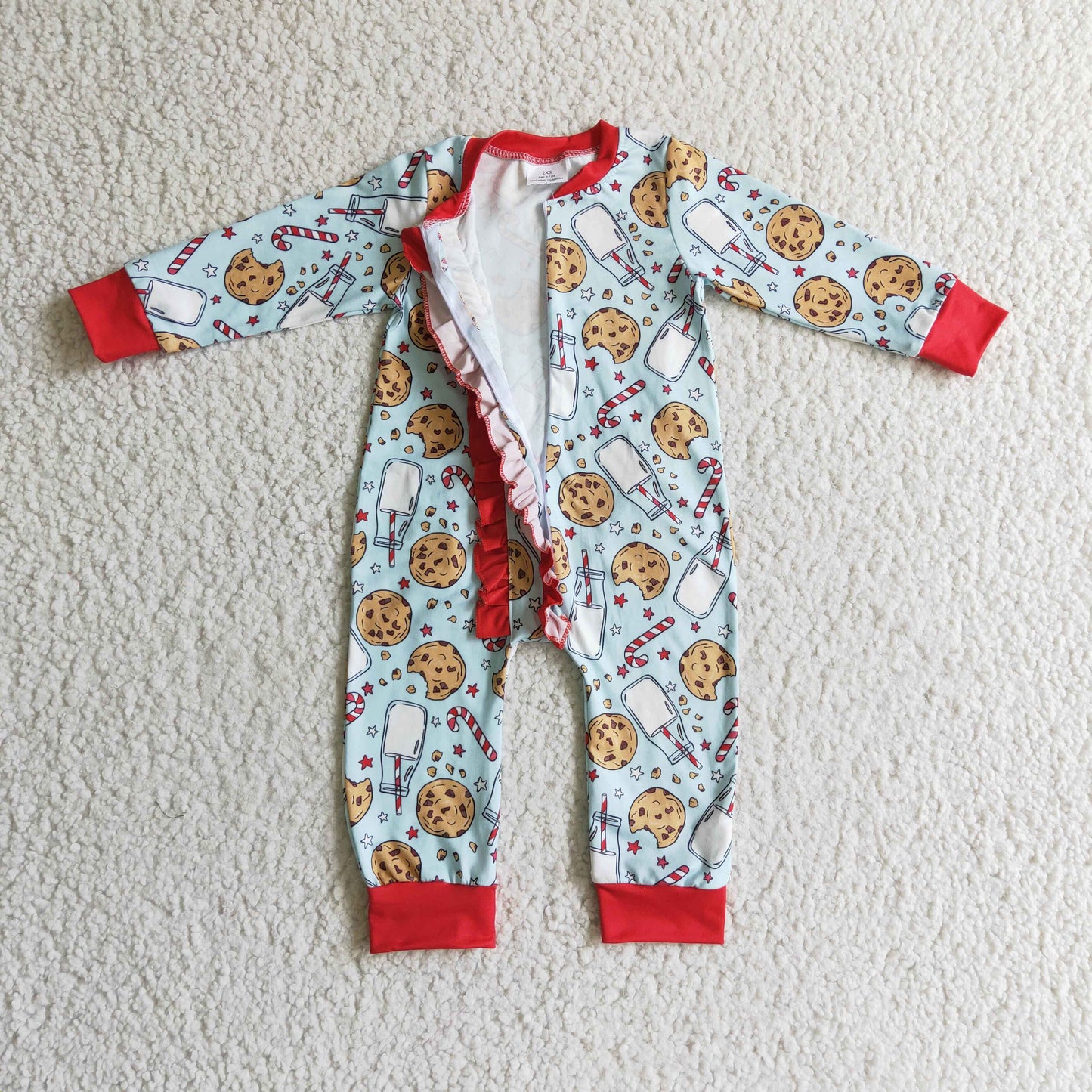 Girls Christmas romper     LR0185