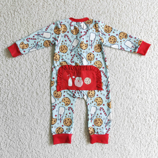 Girls Christmas romper     LR0185