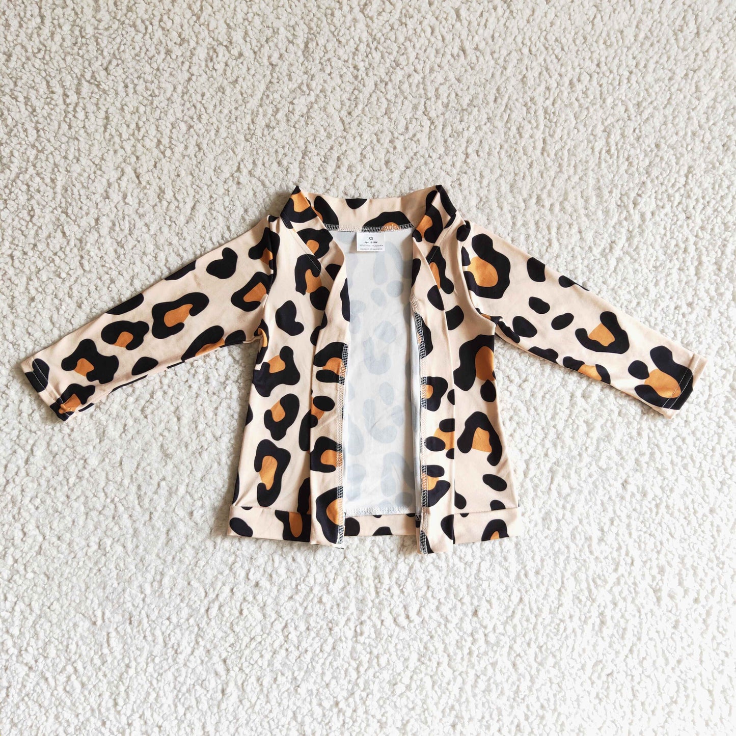 Baby girls leopard print cardigan top  GT0038