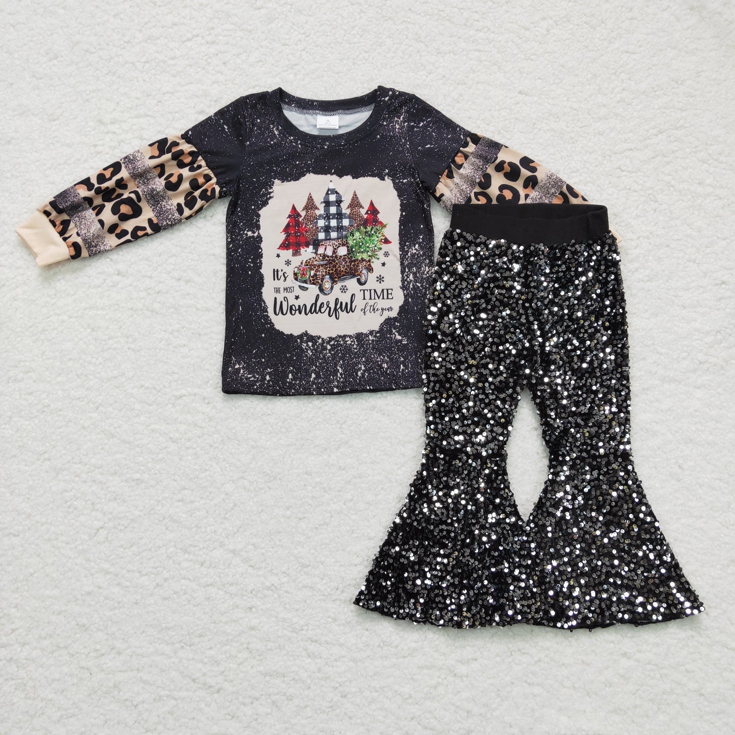 Girls It's the most wonderful time Christmas outfit  GLP0398