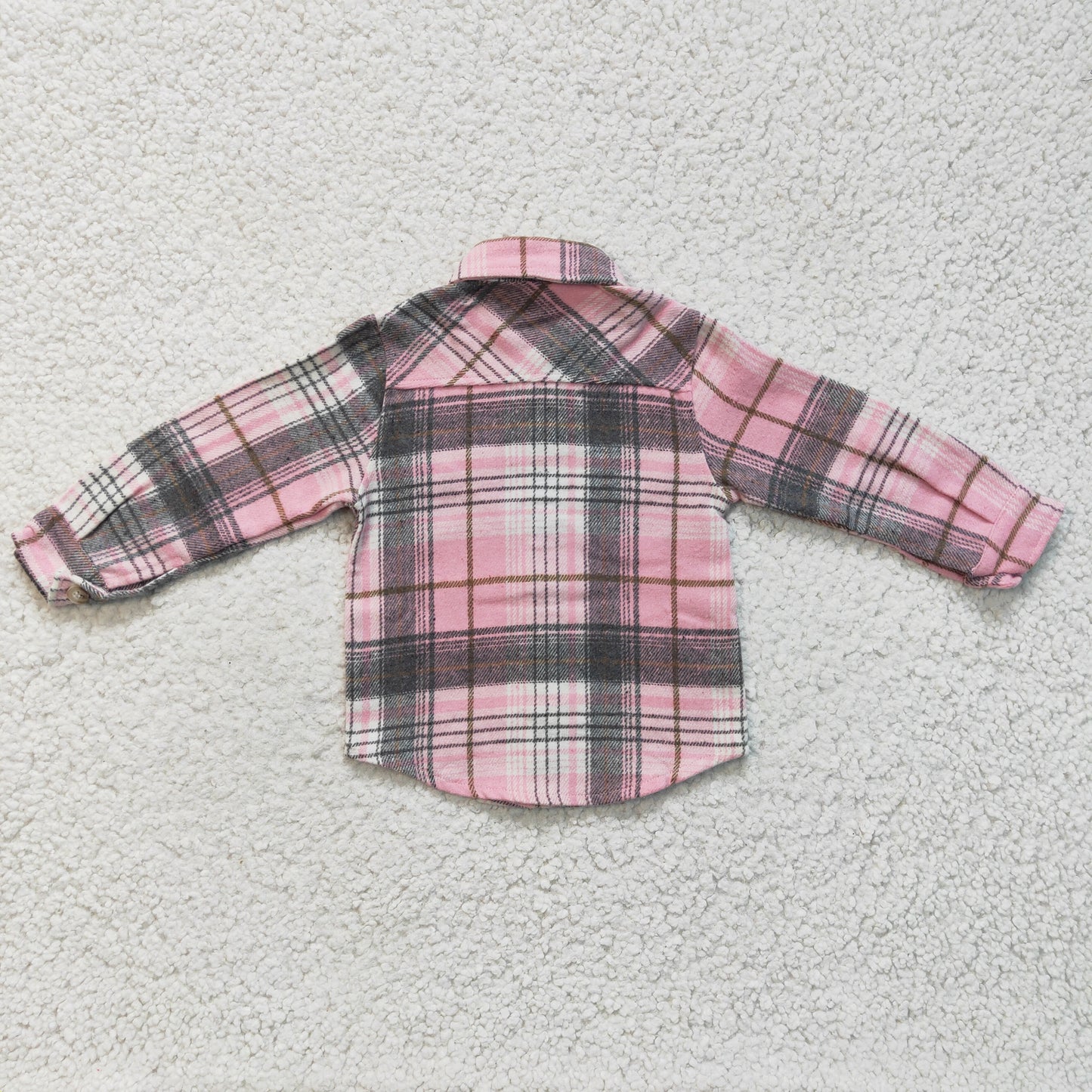 Girls pink cotton spring shirt GT0094