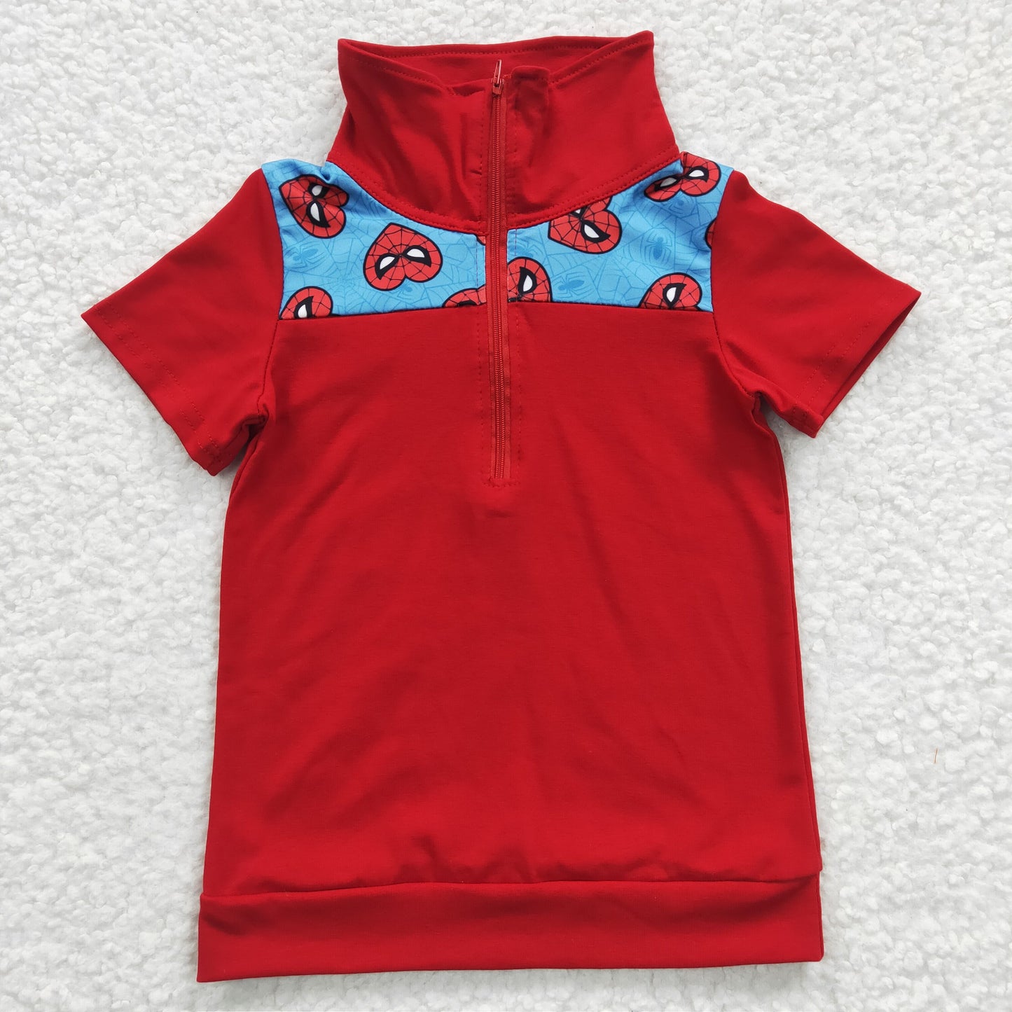 Boys cartoon heart print red color pullover     BT0158