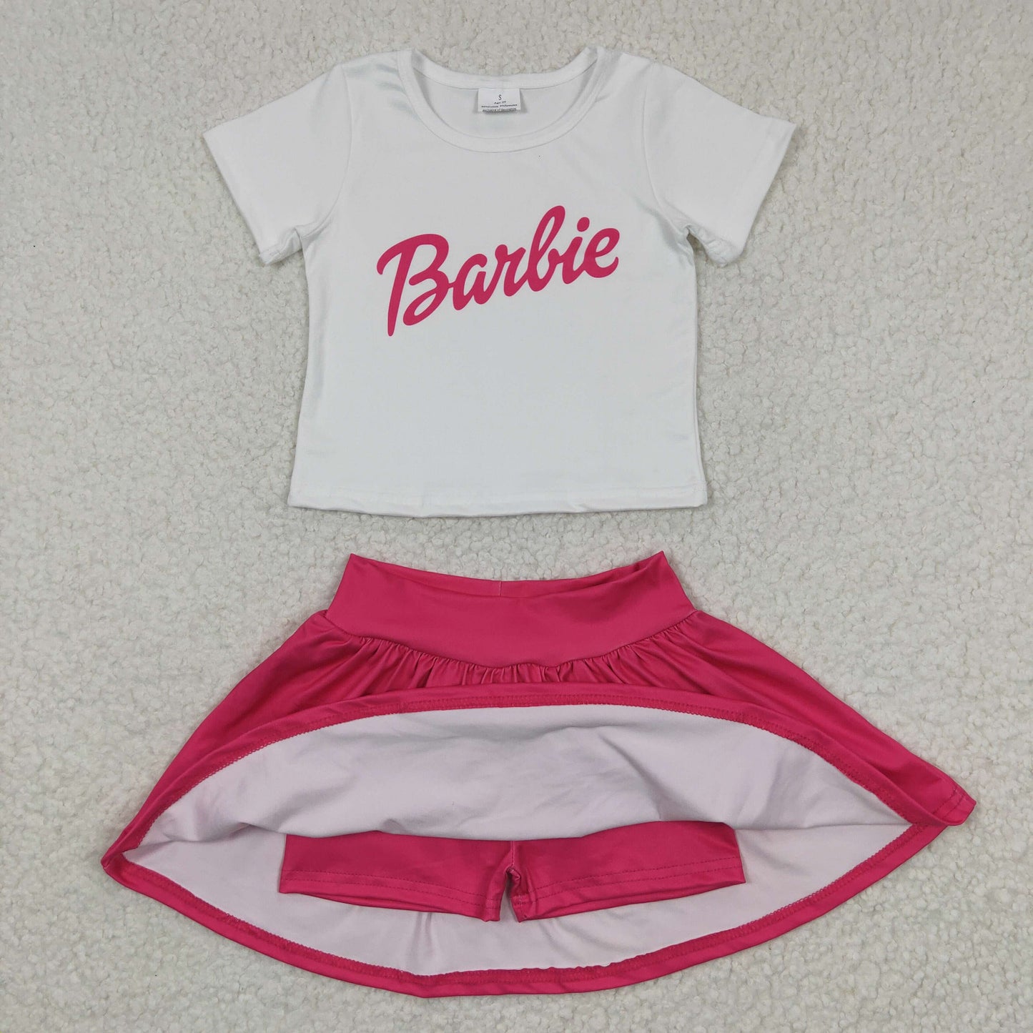 Baby girls pink skirt summer outfits GSD0280