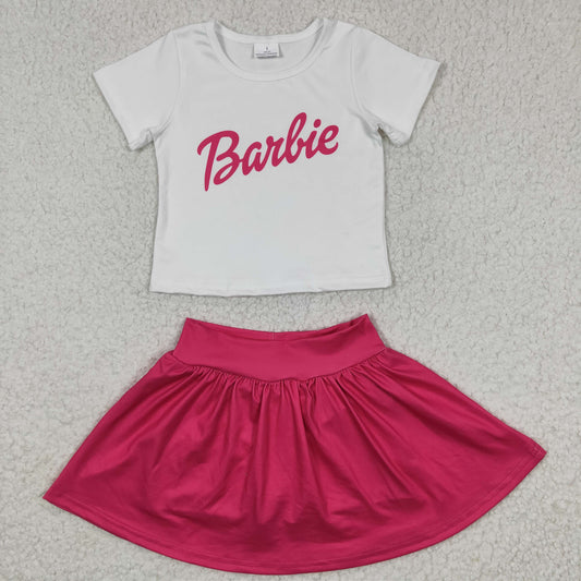 Baby girls pink skirt summer outfits GSD0280