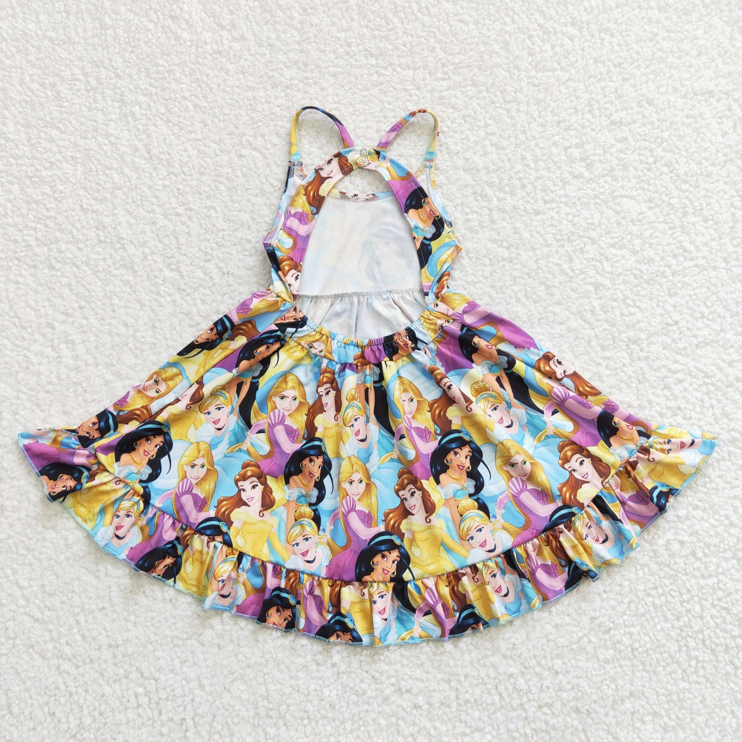 Girls summer princess print dress GSD0282