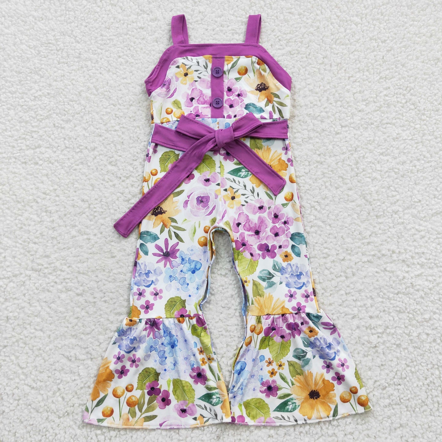 Girls floral print summer jumpsuit SR0301