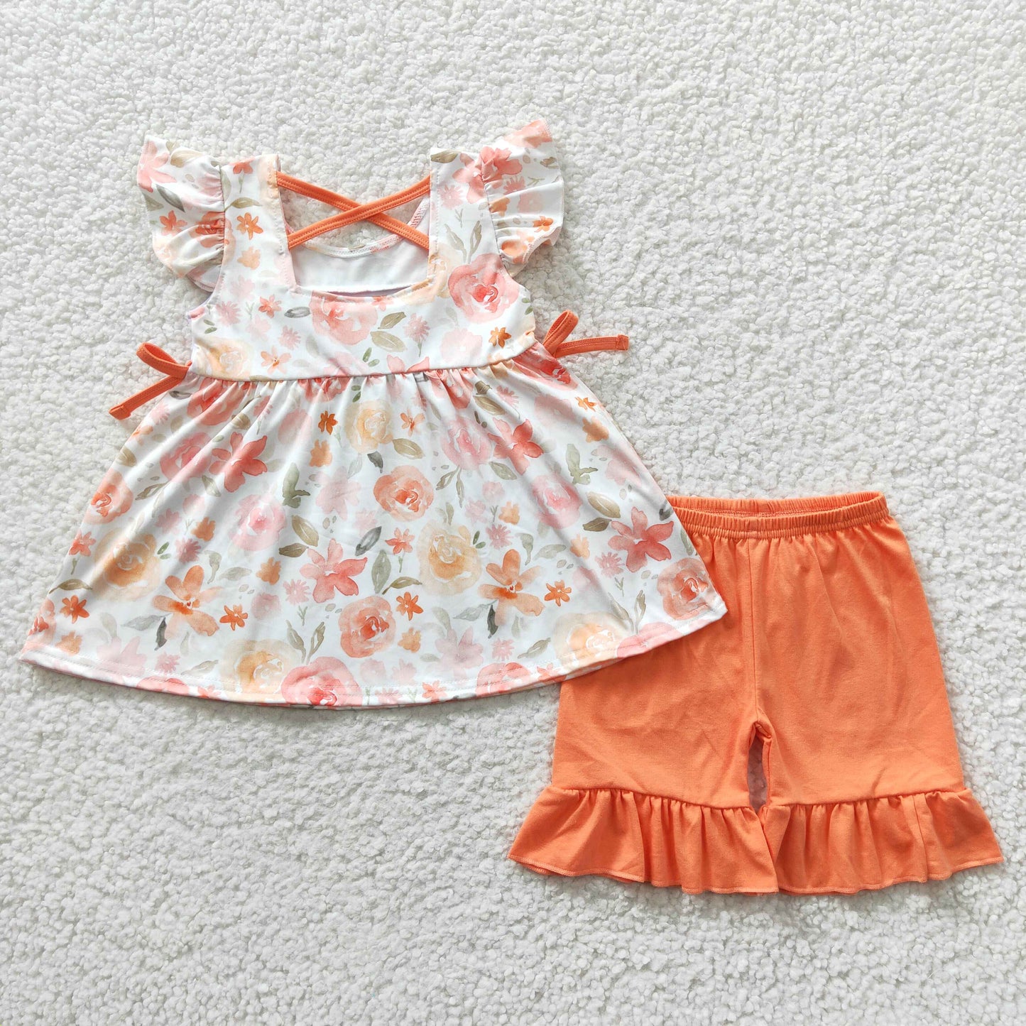 Mommy's Girl floral shorts clothes set GSSO0235