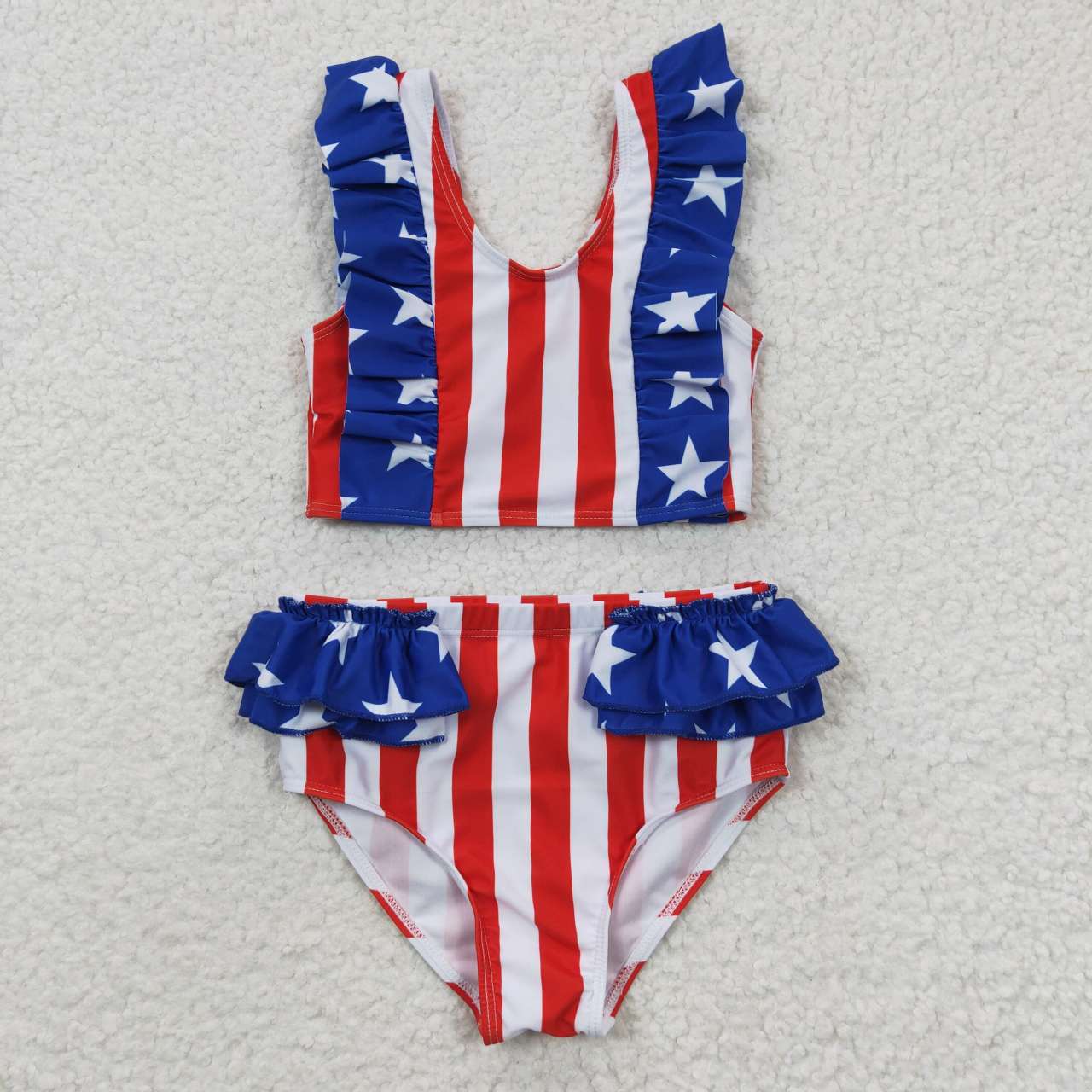 Girls 4th of July 2pc swimsuits S0090