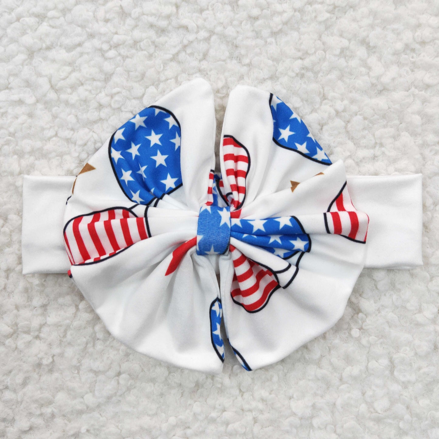 GBO0127 BABE print 4th of July girls bummie sets GBO0127