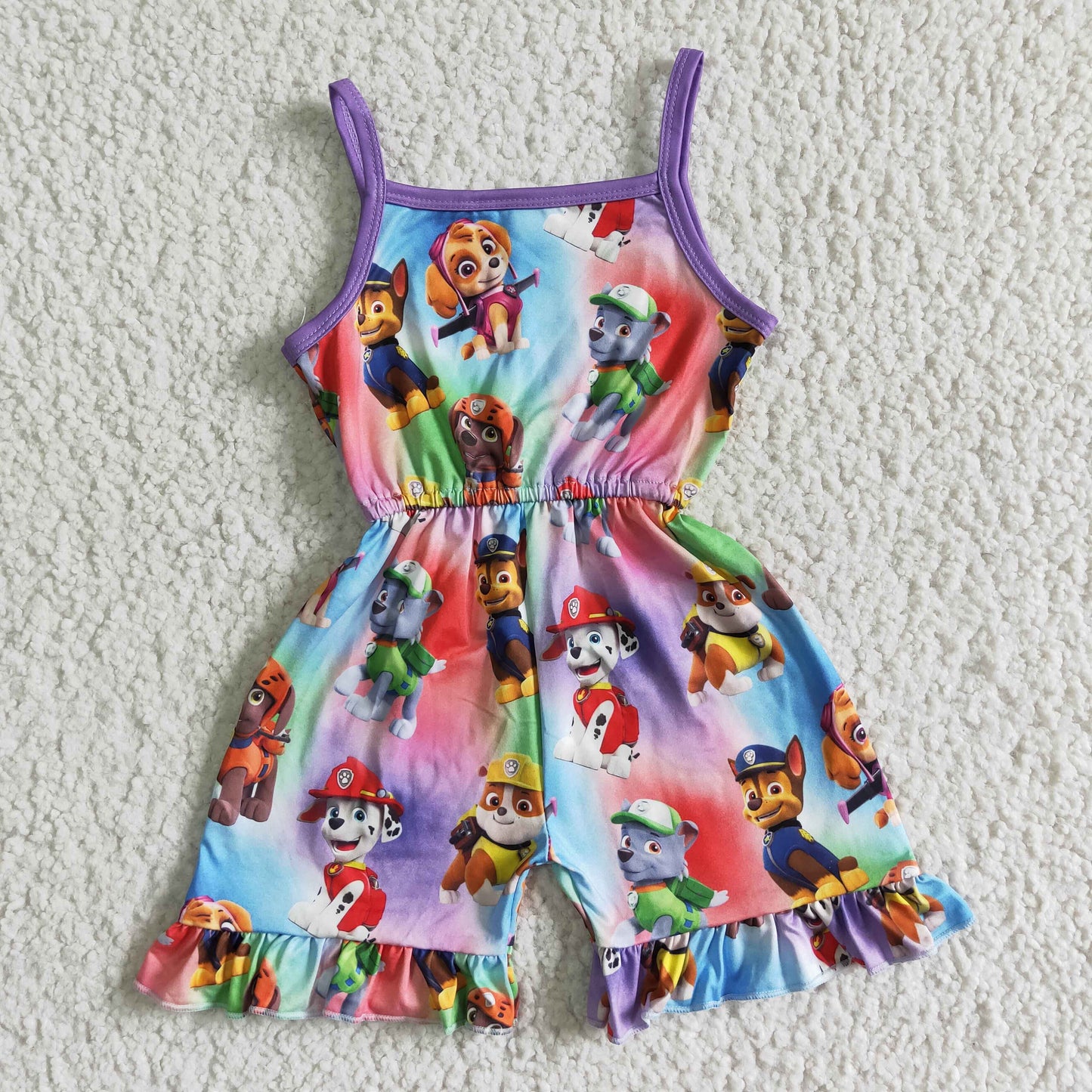 (Promotion) Cartoon Dog Print Sleeveless jumpsuits  SR0023