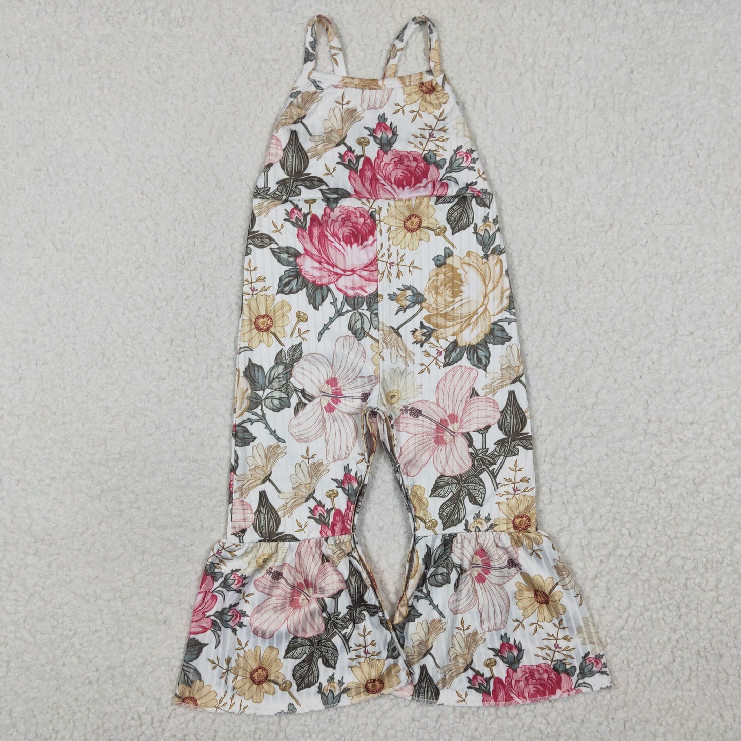 Girls floral print summer jumpsuit   SR0248