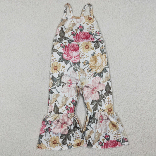 Girls floral print summer jumpsuit   SR0248