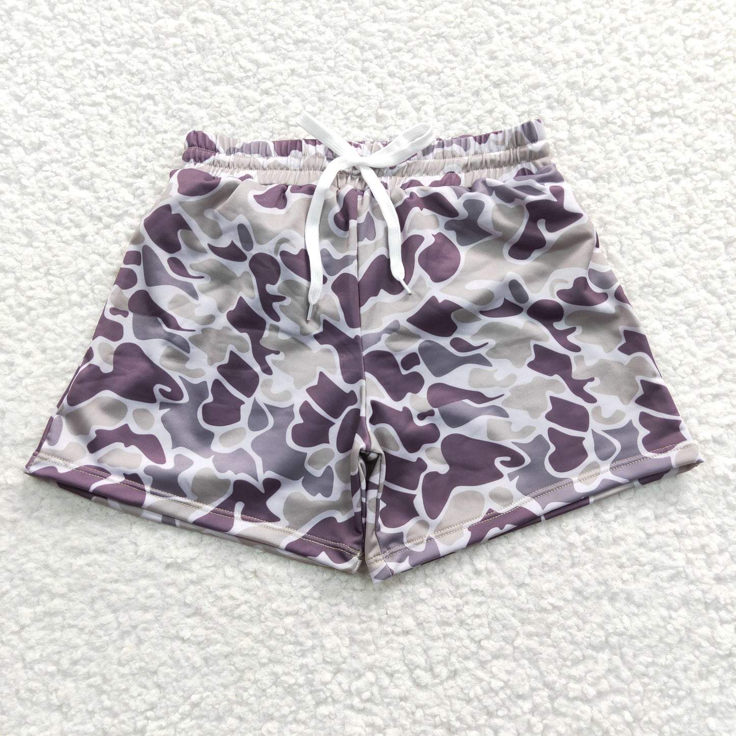 Boys camo print lining swim trunks  SS0079