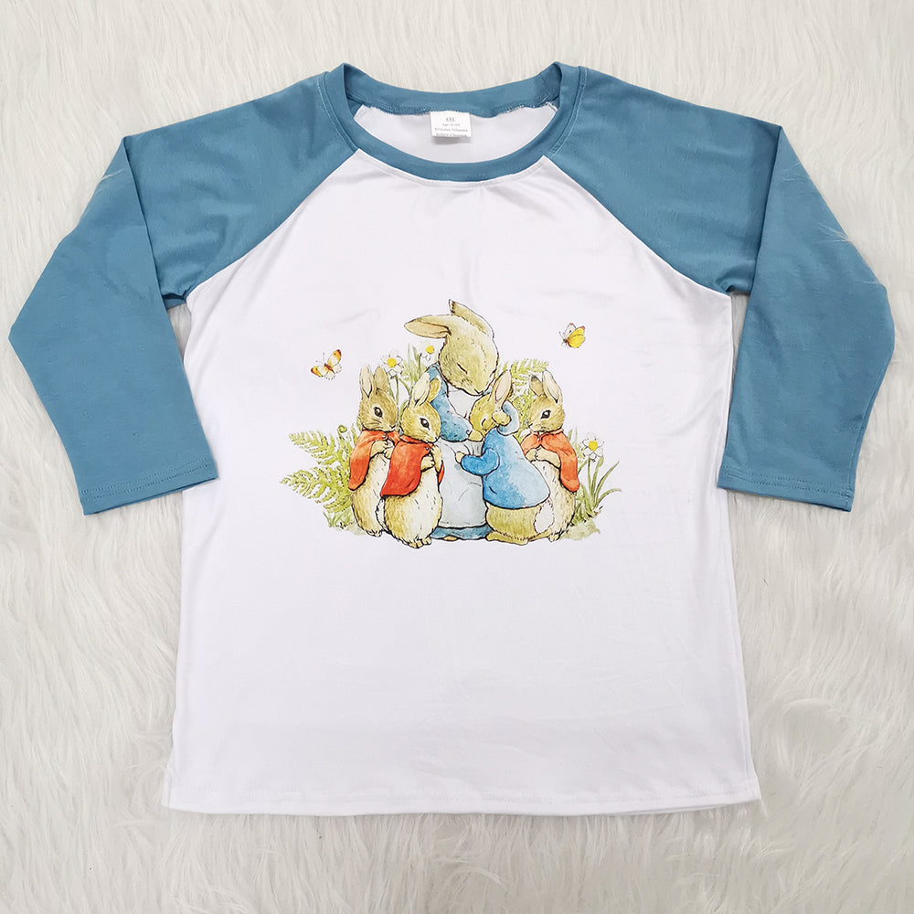 (Promotion)Long sleeve bunny Tee shirts top    6 B13-33