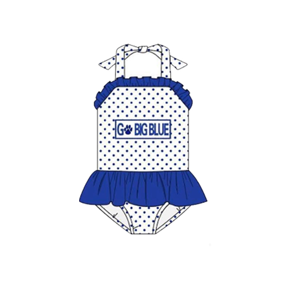 (Custom Design Preorder MOQ 5) Girls ruffles summer one piece swimsuits NO.3