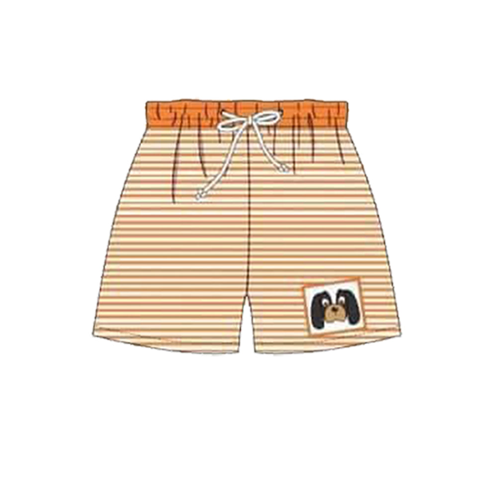 (Custom Design Preorder MOQ 5) Boys stripes print summer swim trunks NO.4