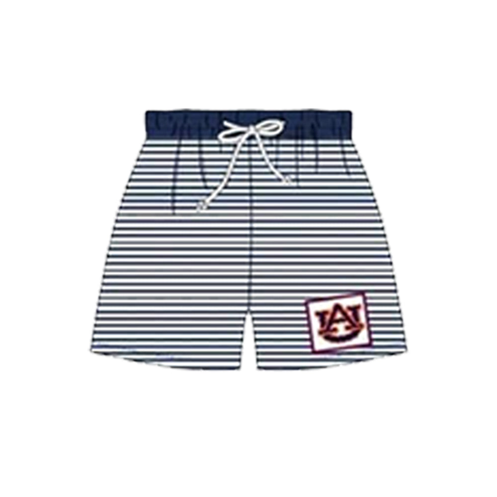 (Custom Design Preorder MOQ 5) Boys stripes print summer swim trunks NO.5