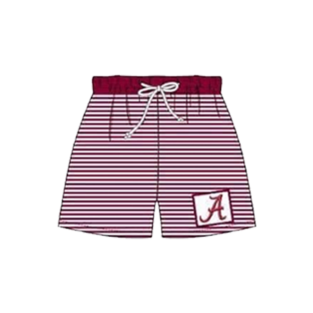 (Custom Design Preorder MOQ 5) Boys stripes print summer swim trunks NO.7