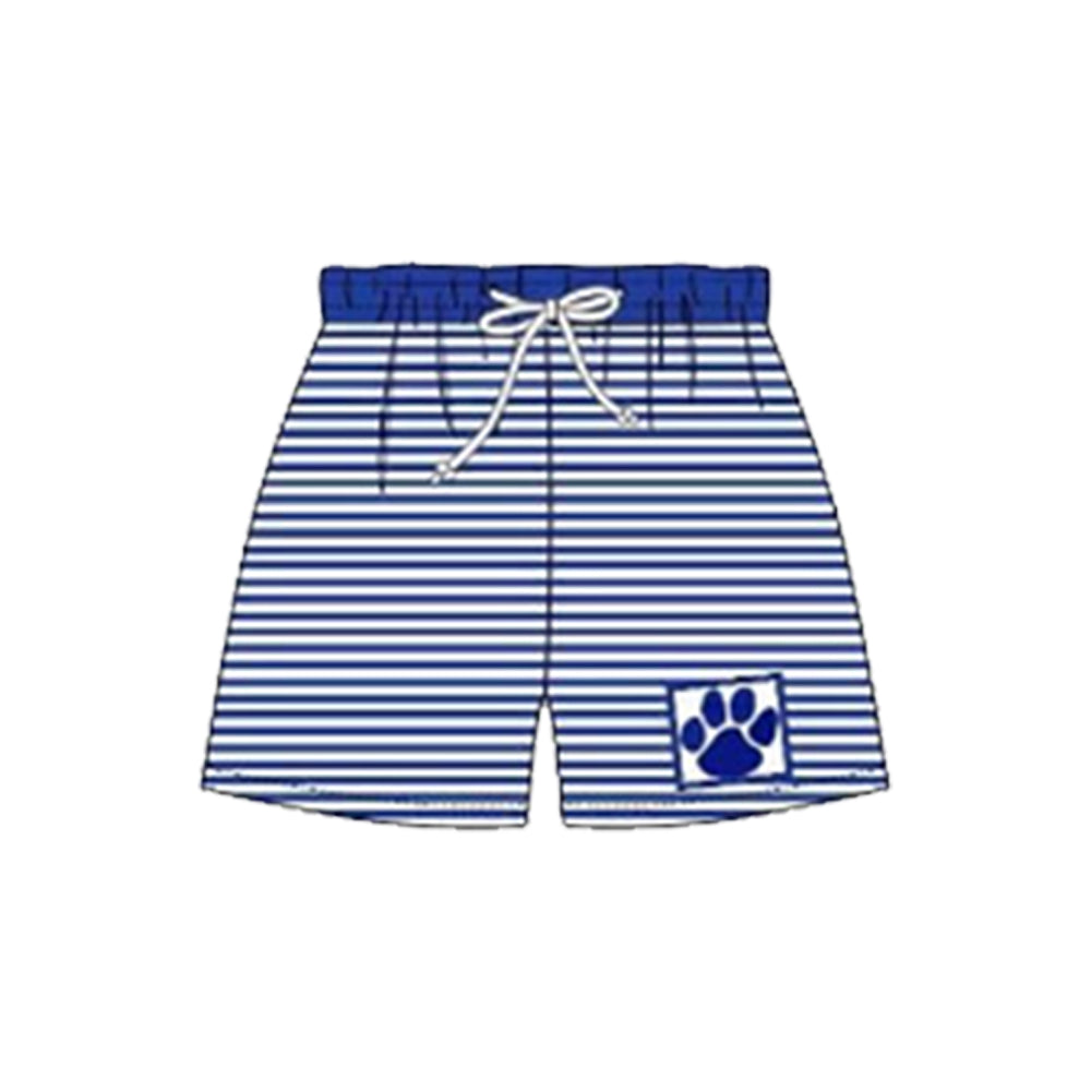 (Custom Design Preorder MOQ 5) Boys stripes print summer swim trunks NO.8