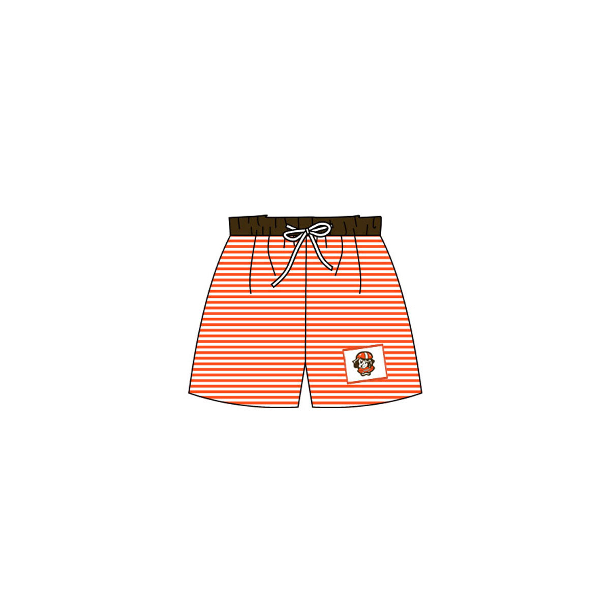 (Custom Design Preorder MOQ 5) Boys stripes print summer swim trunks NO.1