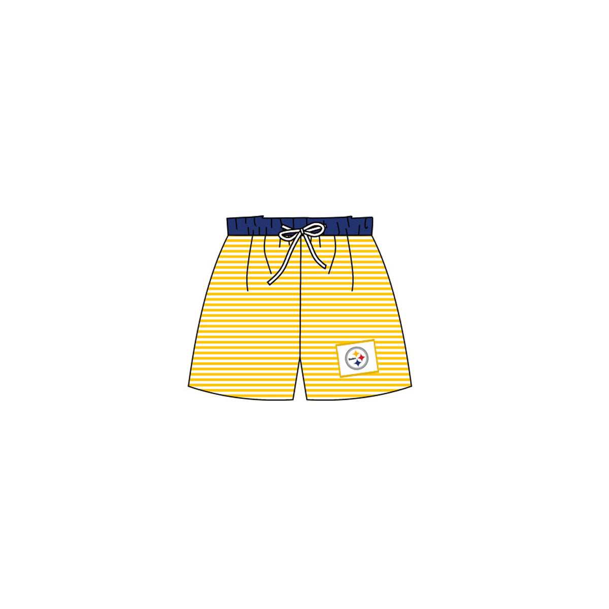 (Custom Design Preorder MOQ 5) Boys stripes print summer swim trunks NO.2