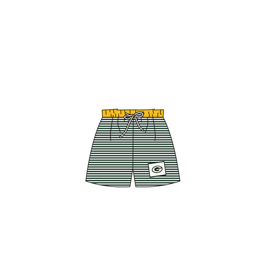 (Custom Design Preorder MOQ 5) Boys stripes print summer swim trunks NO.3