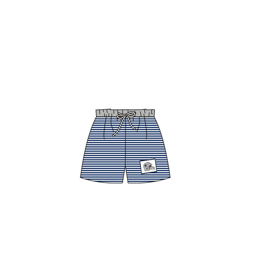 (Custom Design Preorder MOQ 5) Boys stripes print summer swim trunks NO.4