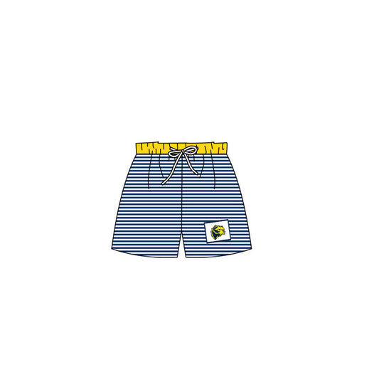 (Custom Design Preorder MOQ 5) Boys stripes print summer swim trunks NO.5