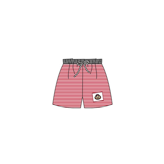 (Custom Design Preorder MOQ 5) Boys stripes print summer swim trunks NO.6
